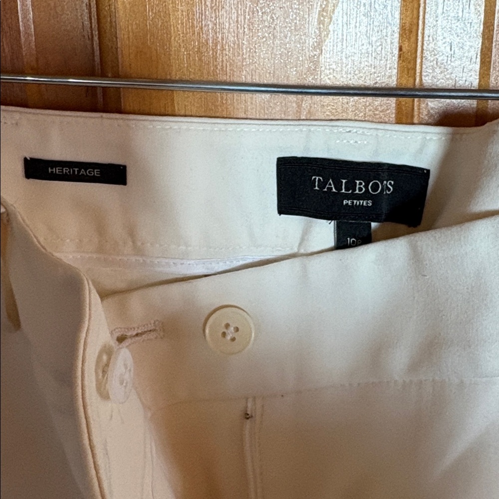 Talbots Ivory Pants - Picture 2 of 4